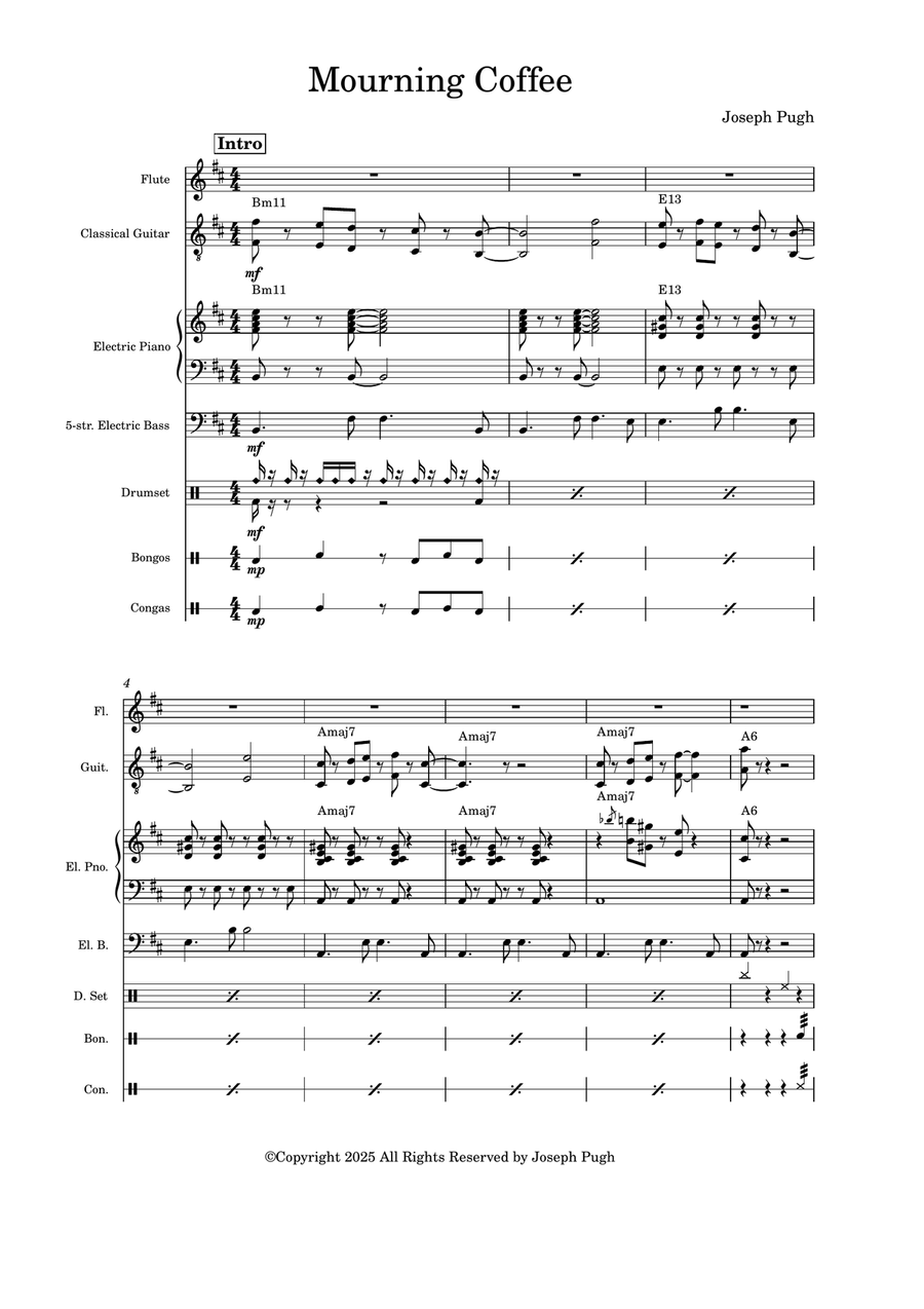Mourning Coffee Mourning Coffee Jazz Ensemble scores gallery preview page 1