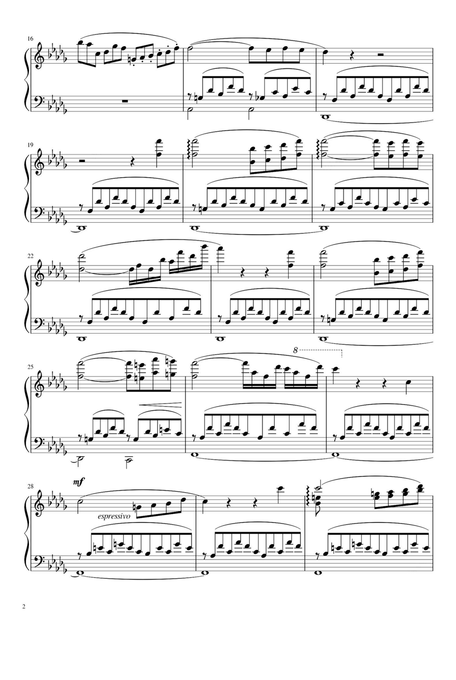 Consolations S.172 No.3 - Franz Liszt Piano Solo scores gallery preview page 2