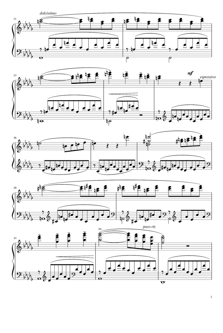Consolations S.172 No.3 - Franz Liszt Piano Solo scores gallery preview page 3
