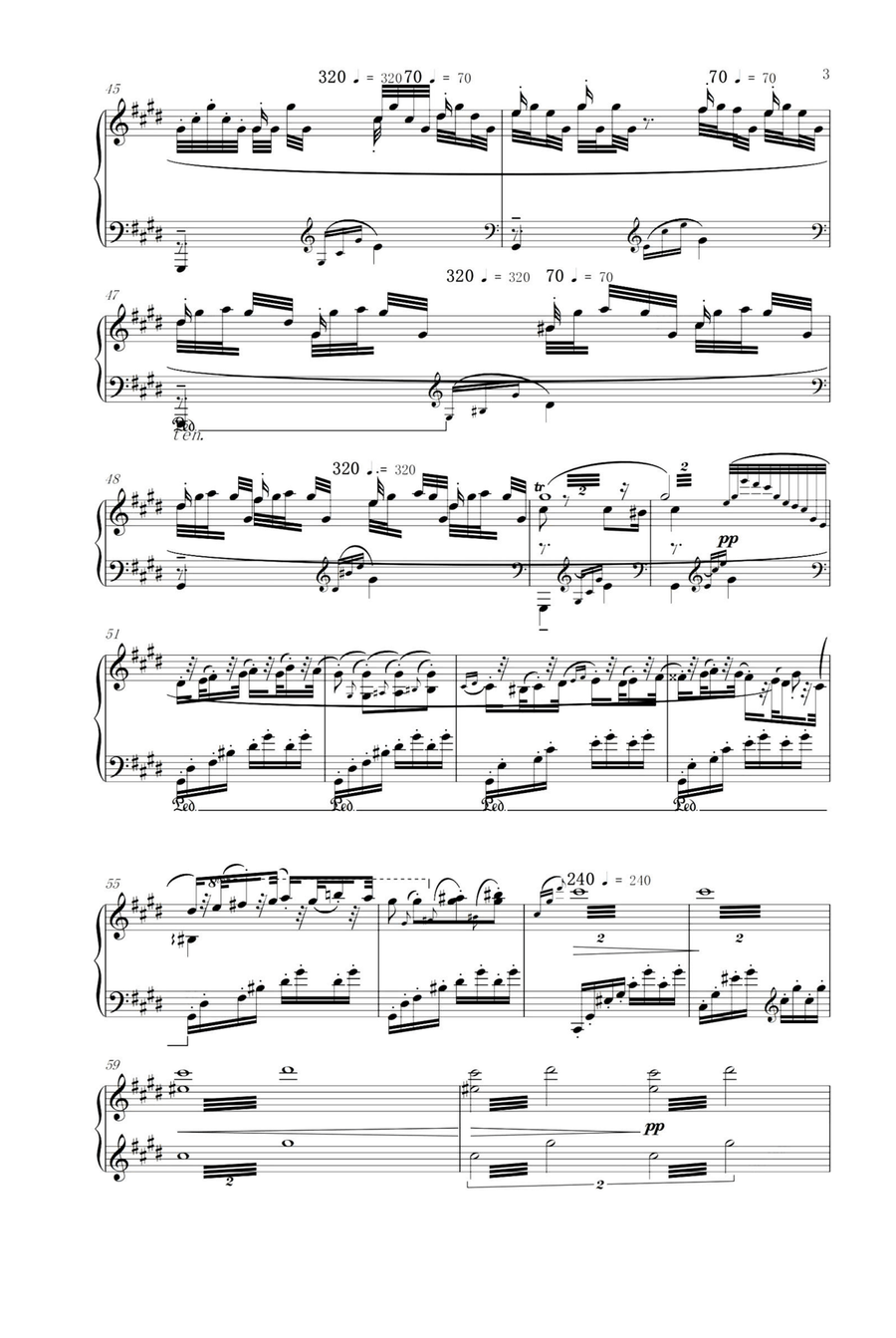 Hungarian Rhapsody No.2 - Franz Liszt Piano Solo scores gallery preview page 3