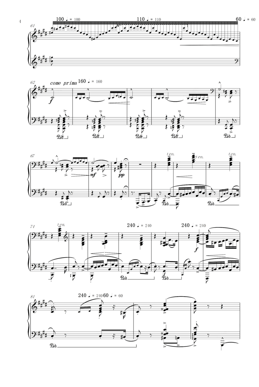 Hungarian Rhapsody No.2 - Franz Liszt Piano Solo scores gallery preview page 4
