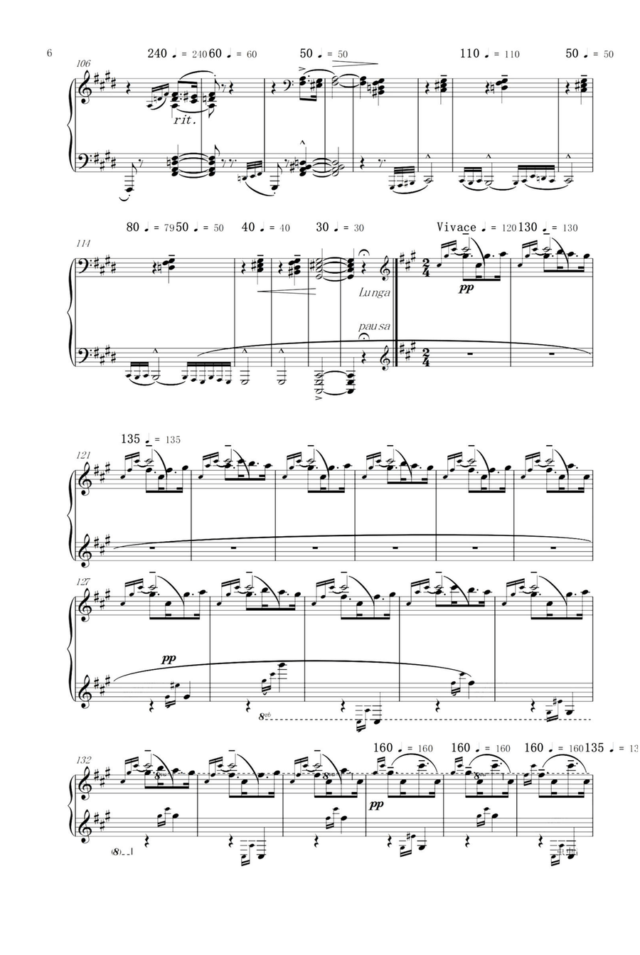 Hungarian Rhapsody No.2 - Franz Liszt Piano Solo scores gallery preview page 6
