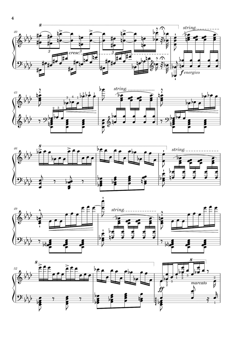 Transcendental tude No.10 Appassionata S.139 - Franz Liszt Piano Solo scores gallery preview page 3