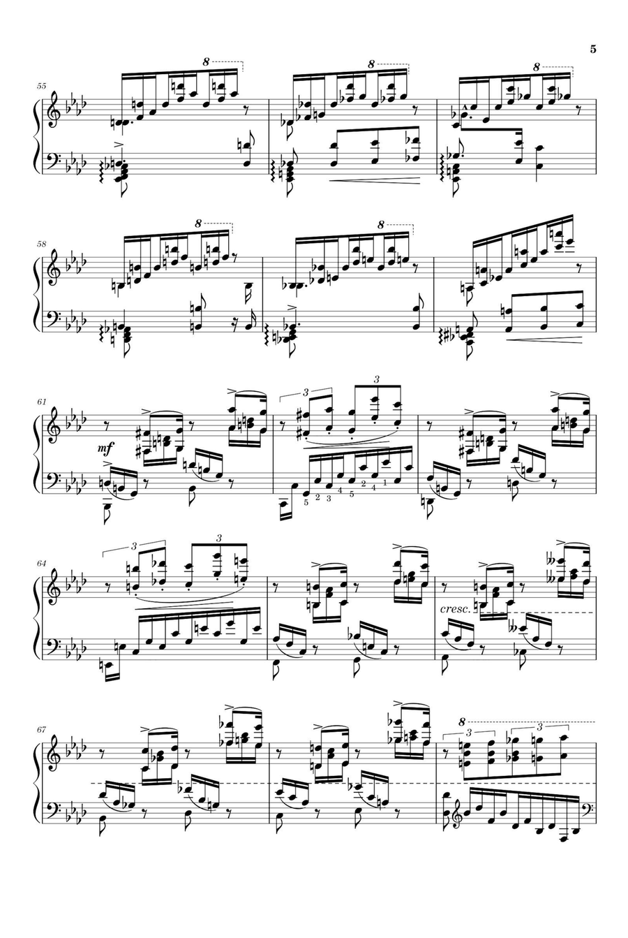 Transcendental tude No.10 Appassionata S.139 - Franz Liszt Piano Solo scores gallery preview page 5