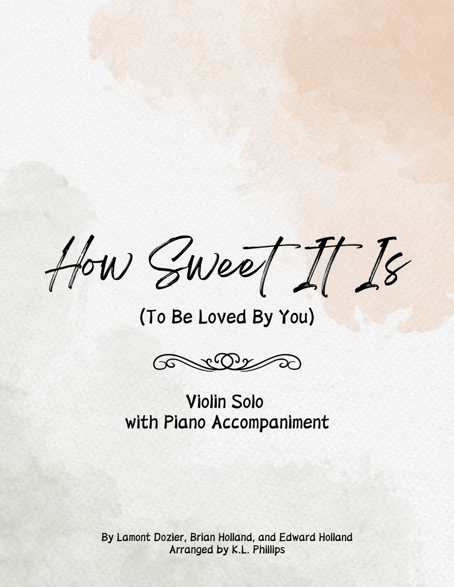 How Sweet It Is (To Be Loved By You) Violin Solo scores gallery preview page 1