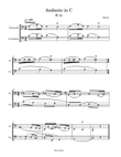 Andante in C for cello and double bass duet