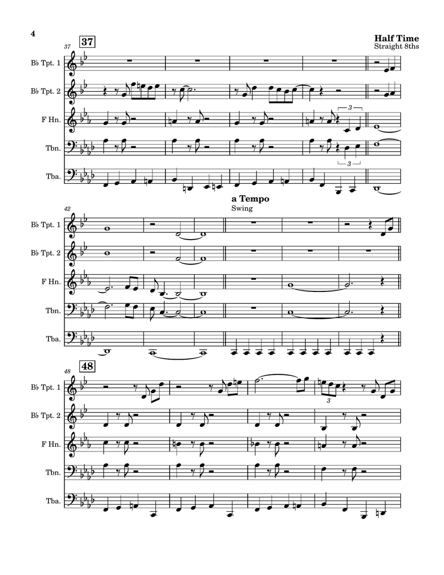 A Taste Of Honey A Taste Of Honey Brass Quintet scores gallery preview page 4