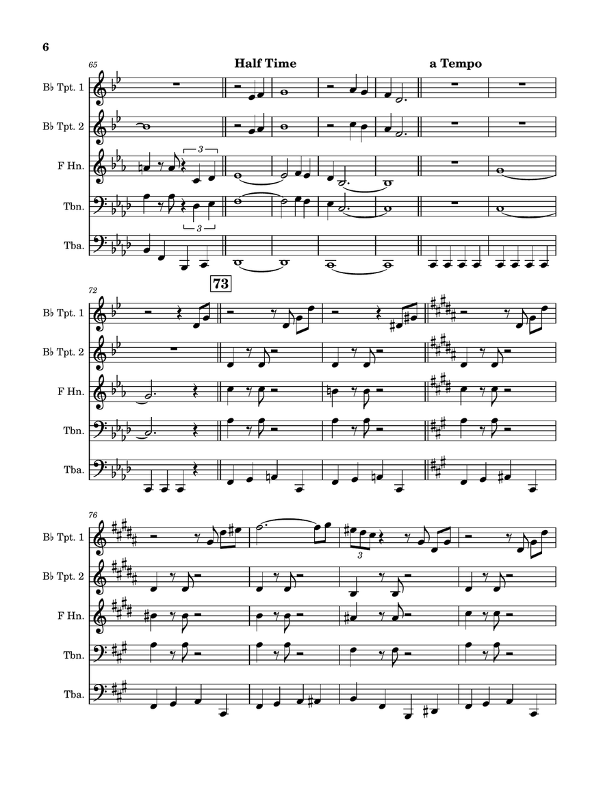 A Taste Of Honey A Taste Of Honey Brass Quintet scores gallery preview page 6