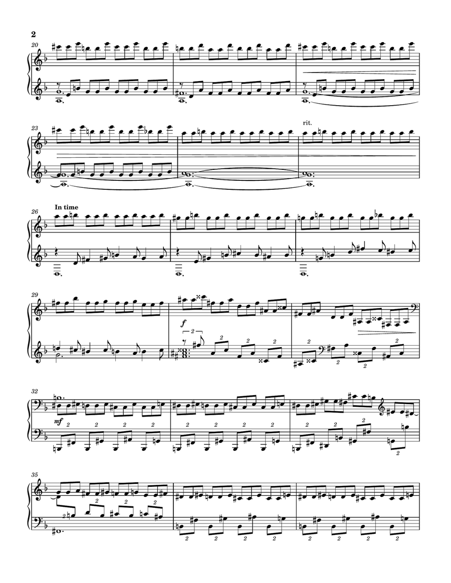 No. 3 in F Major No. 3 in F Major Piano Solo scores gallery preview page 2