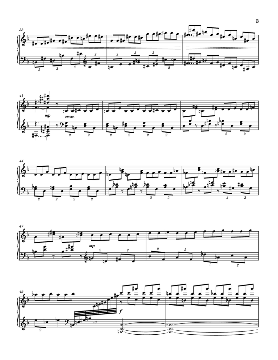 No. 3 in F Major No. 3 in F Major Piano Solo scores gallery preview page 3