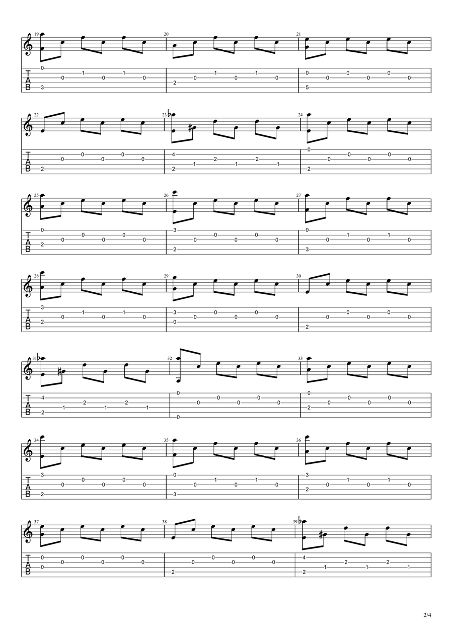 As Above, So Below Acoustic Guitar scores gallery preview page 2