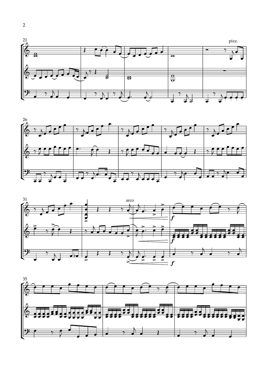 I Won't Say (I'm In Love) String Trio scores gallery preview page 2