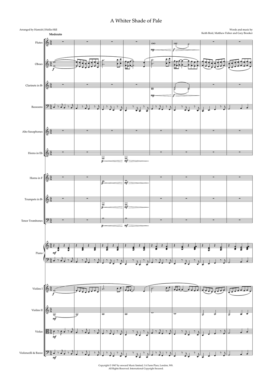 A Whiter Shade Of Pale Chamber Music scores gallery preview page 1