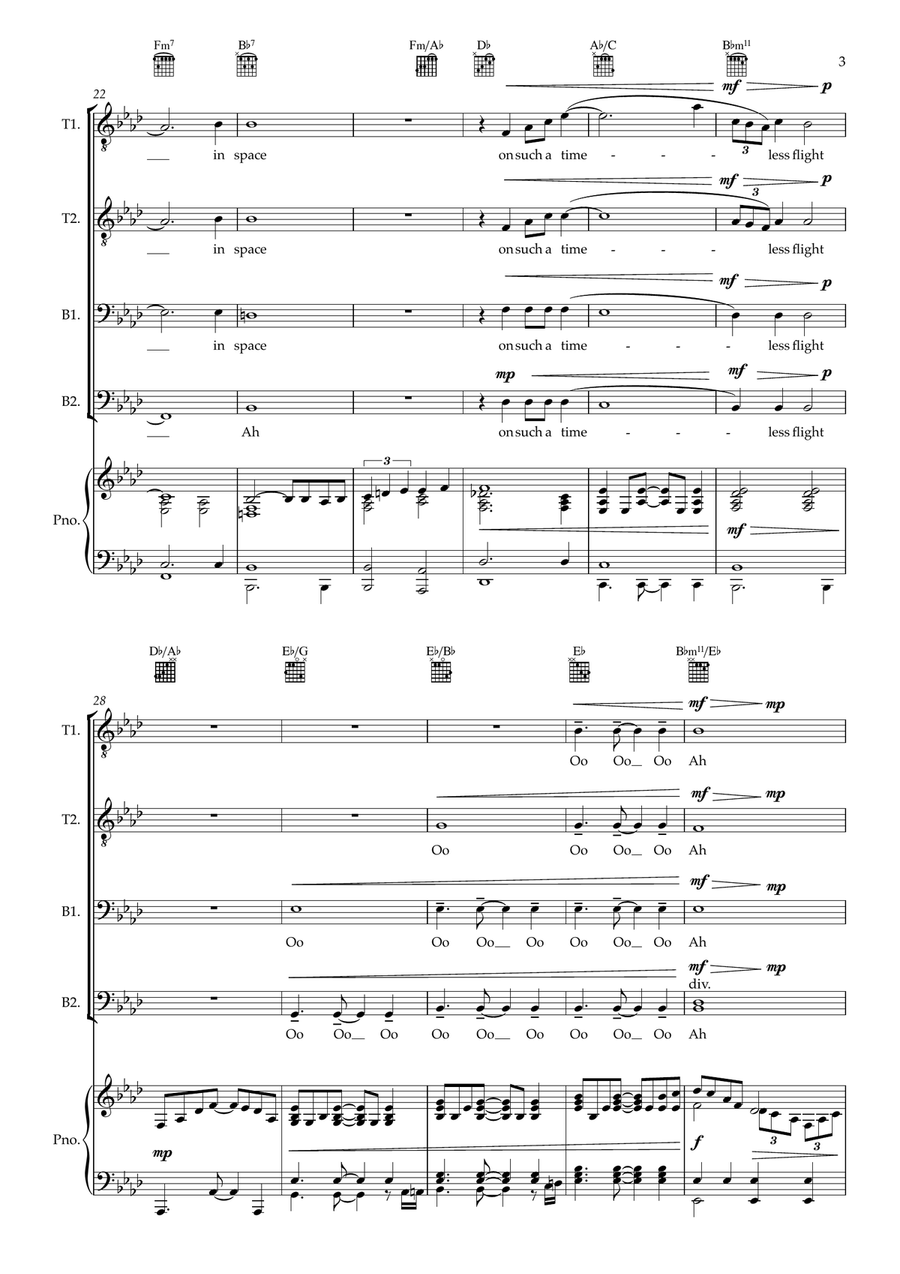 Rocket Man (I Think It's Gonna Be A Long Long Time) TTBB scores gallery preview page 3