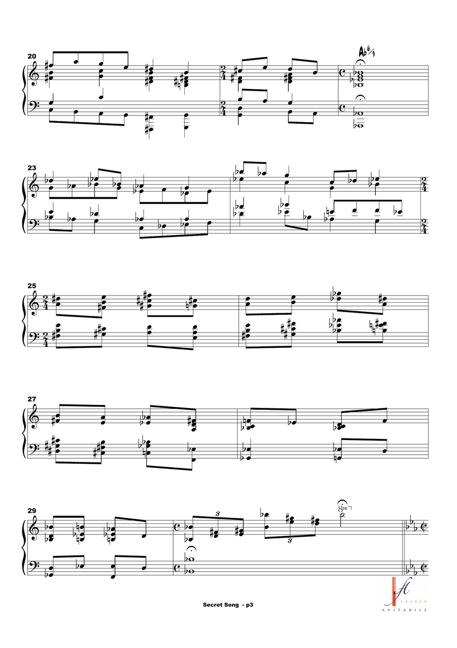 Secret Song Secret Song Piano Method scores gallery preview page 3