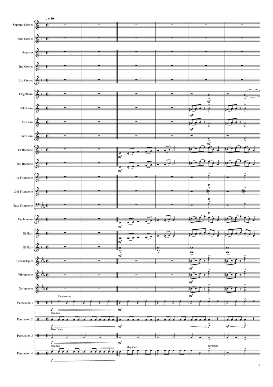 Målselvhallingen Brass Band scores gallery preview page 2