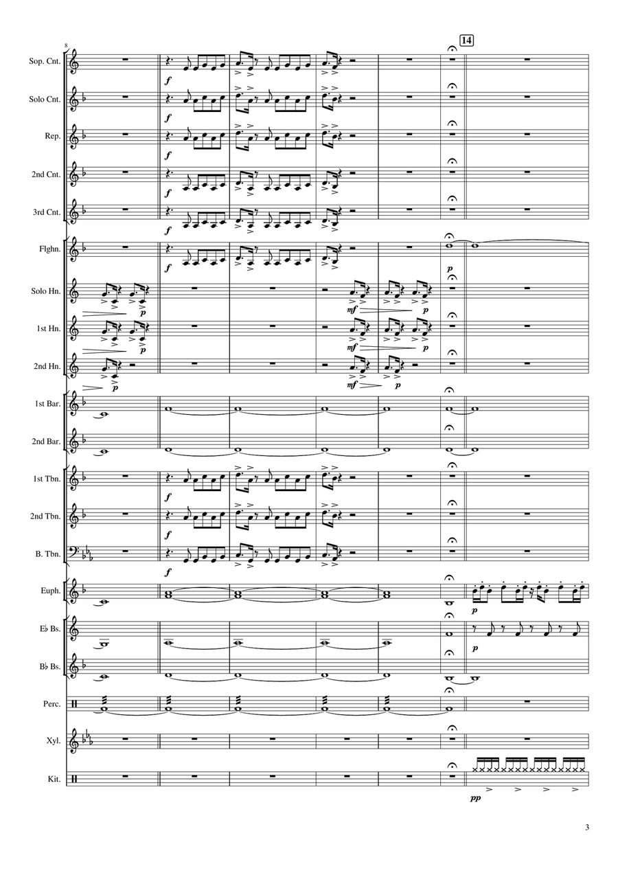 All I Ever Wanted Brass Band scores gallery preview page 3