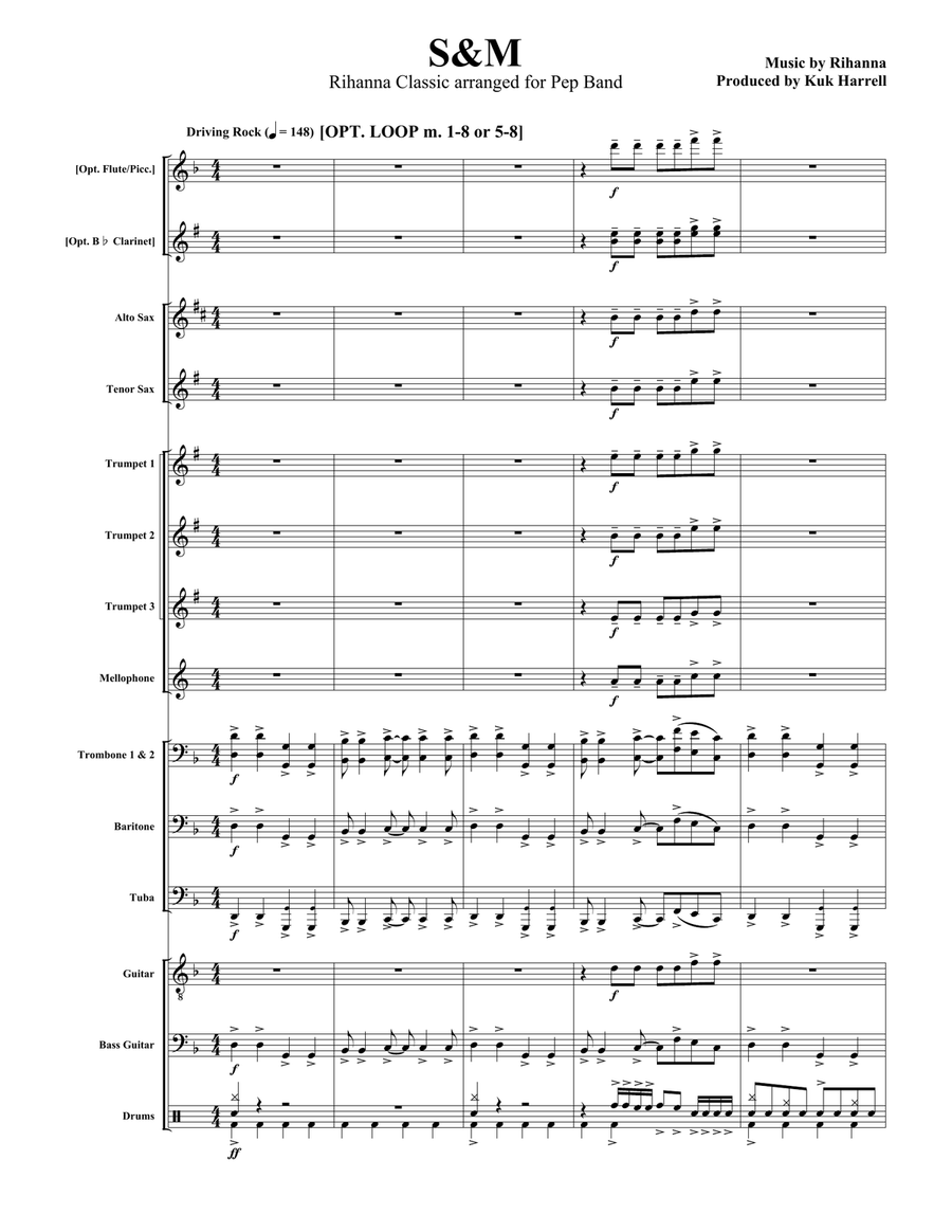 S&m S&m Marching Band scores gallery preview page 1