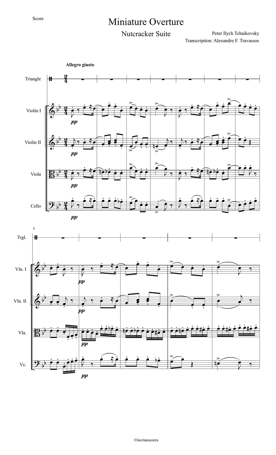 Miniature Overture Miniature Overture Chamber Music scores gallery preview page 1