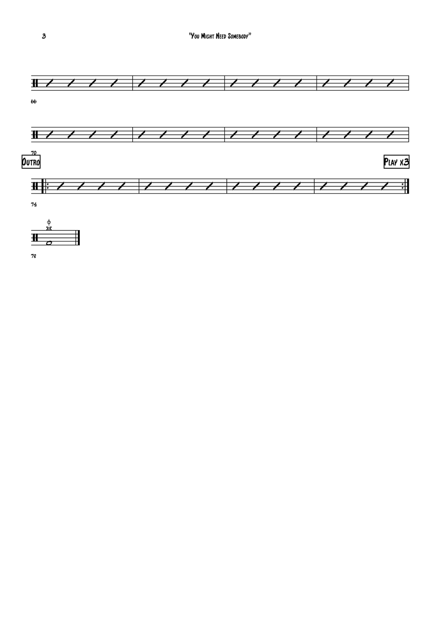 You Might Need Somebody Cover Band - Digital Sheet Music page 6
