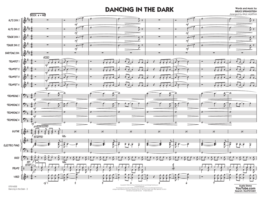 Dancing In The Dark (arr. Paul Murtha) - Conductor Score (Full Score) Jazz Ensemble scores gallery preview page 2