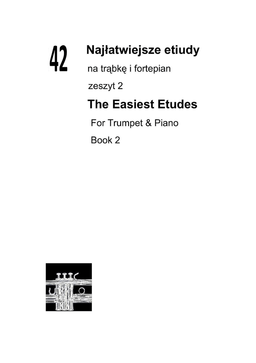 42 najłatwiejsze etiudy na trąbkę i fortepian zeszyt 2 Trumpet Solo scores gallery preview page 1