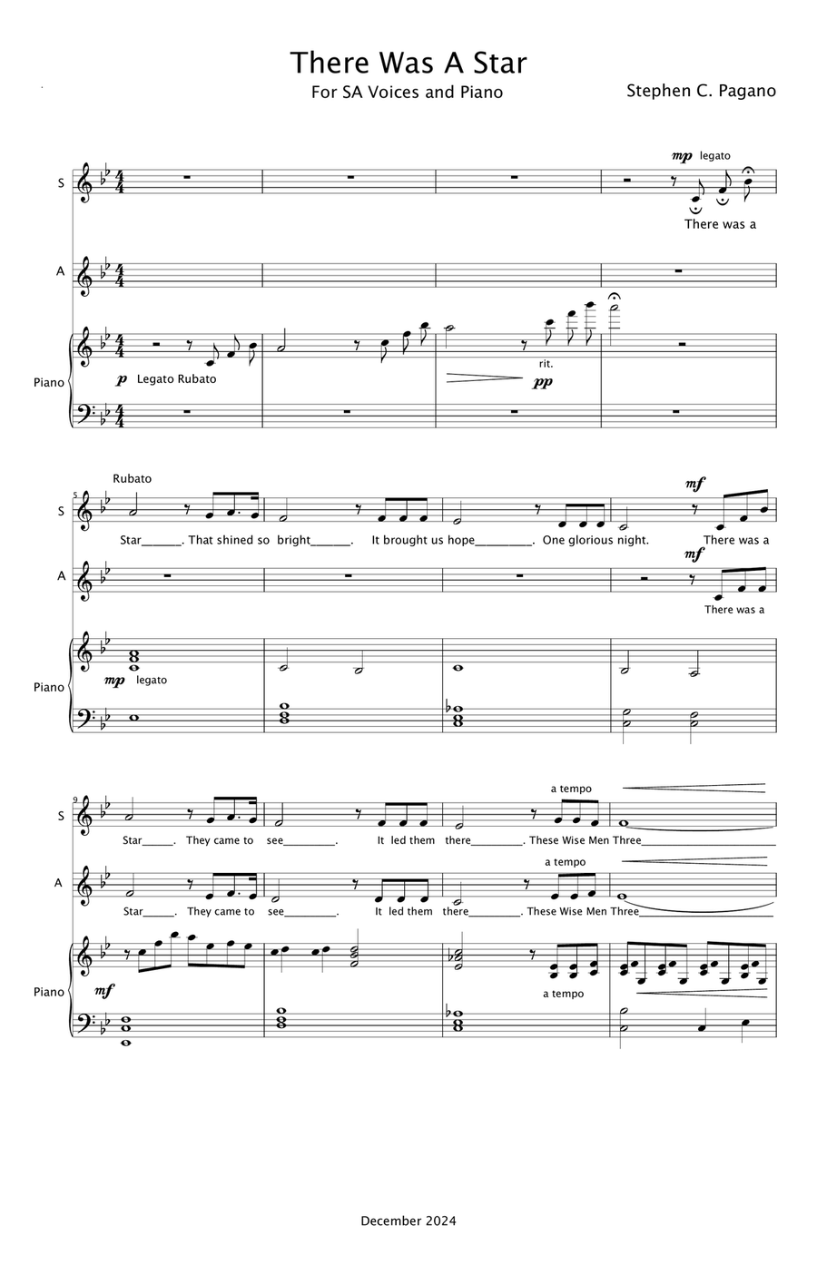 There Was A Star There Was A Star SA scores gallery preview page 1