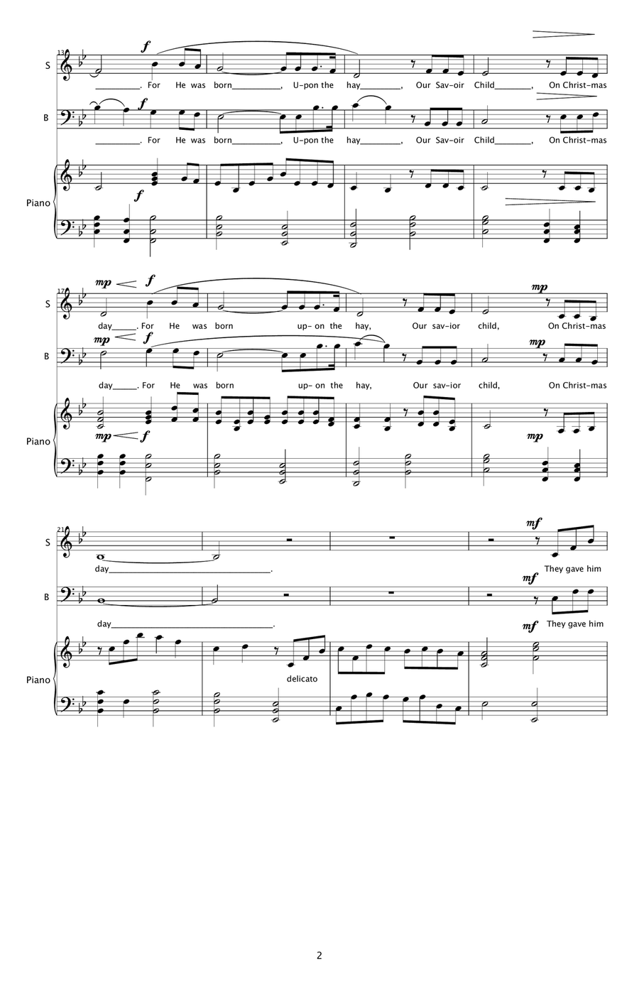 There Was A Star There Was A Star 2-Part scores gallery preview page 2