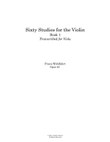 Sixty Studies (Opus 45), Book 1, Transcribed for Viola