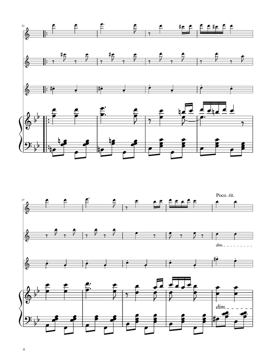 Hungarian Dance No. 5 - Clarinet Trio Clarinet Trio scores gallery preview page 4