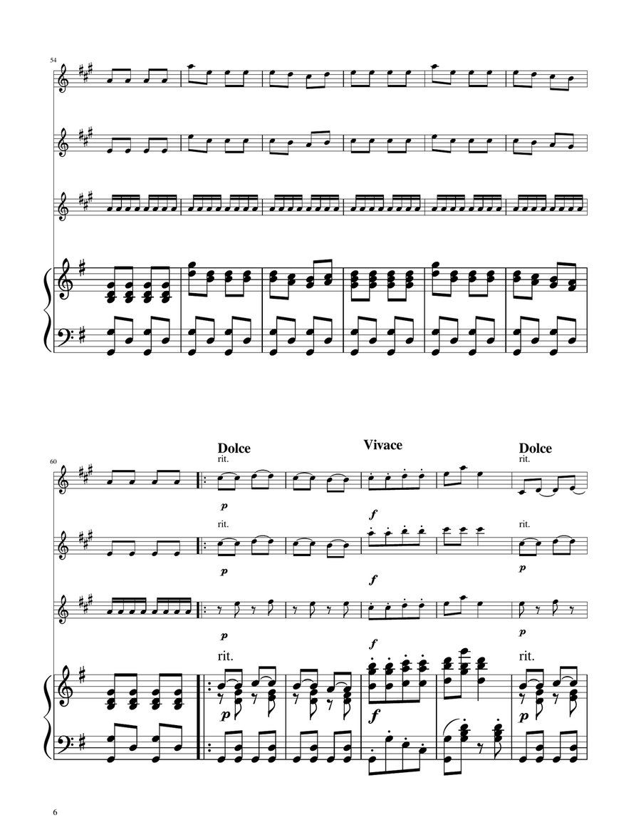 Hungarian Dance No. 5 - Clarinet Trio Clarinet Trio scores gallery preview page 6