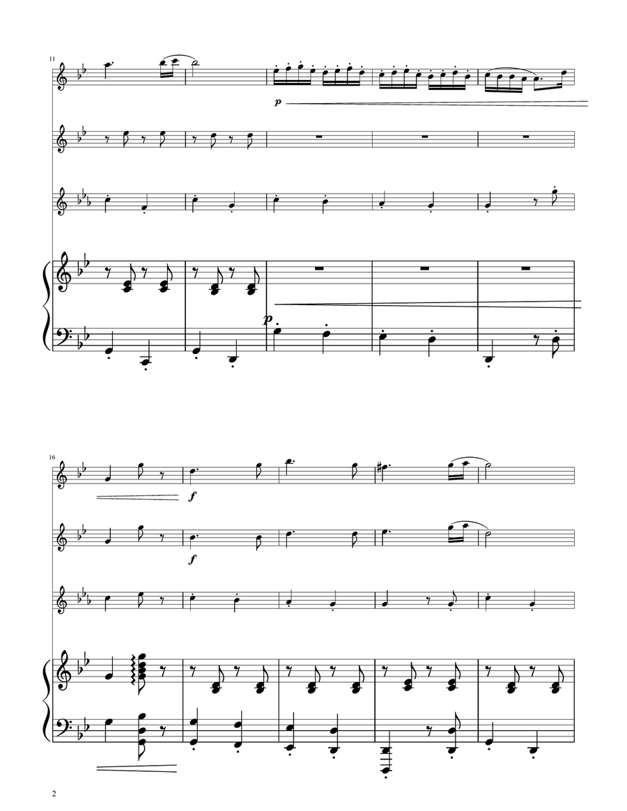 Hungarian Dance No. 5 - Flute Trio Flute Trio scores gallery preview page 2