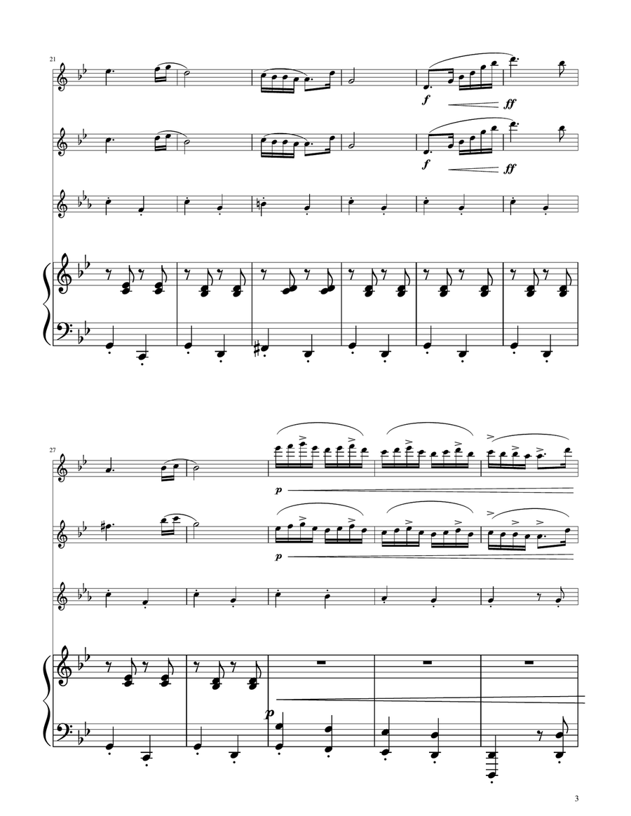 Hungarian Dance No. 5 - Flute Trio Flute Trio scores gallery preview page 3