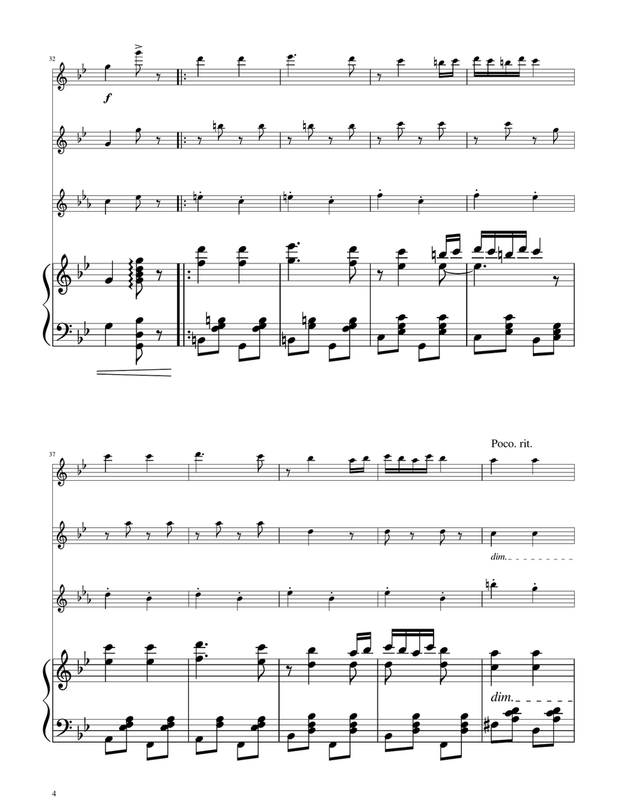 Hungarian Dance No. 5 - Flute Trio Flute Trio scores gallery preview page 4