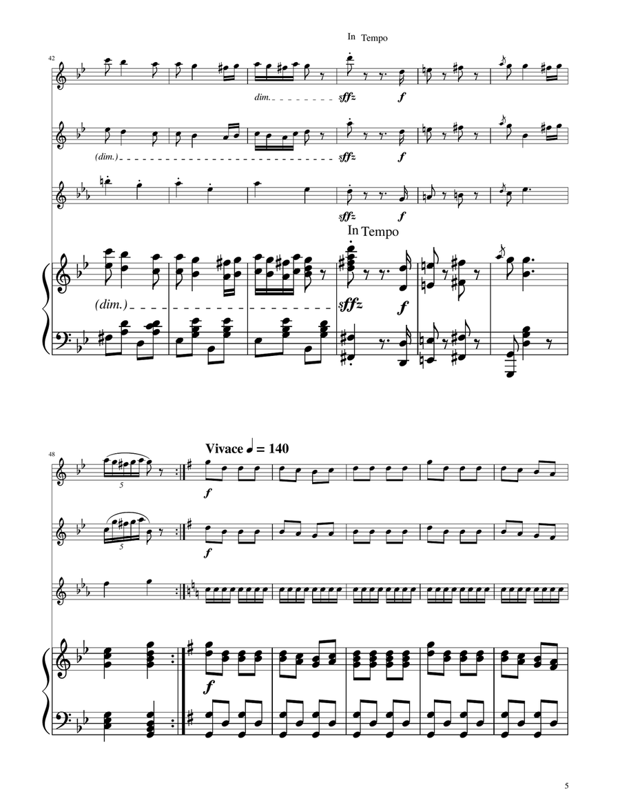 Hungarian Dance No. 5 - Flute Trio Flute Trio scores gallery preview page 5