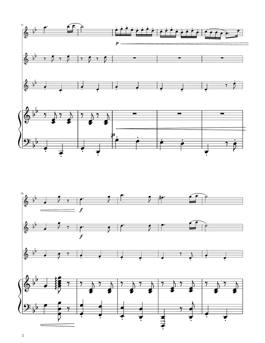 Hungarian Dance No. 5 - Flute Trio Flute Trio scores gallery preview page 2