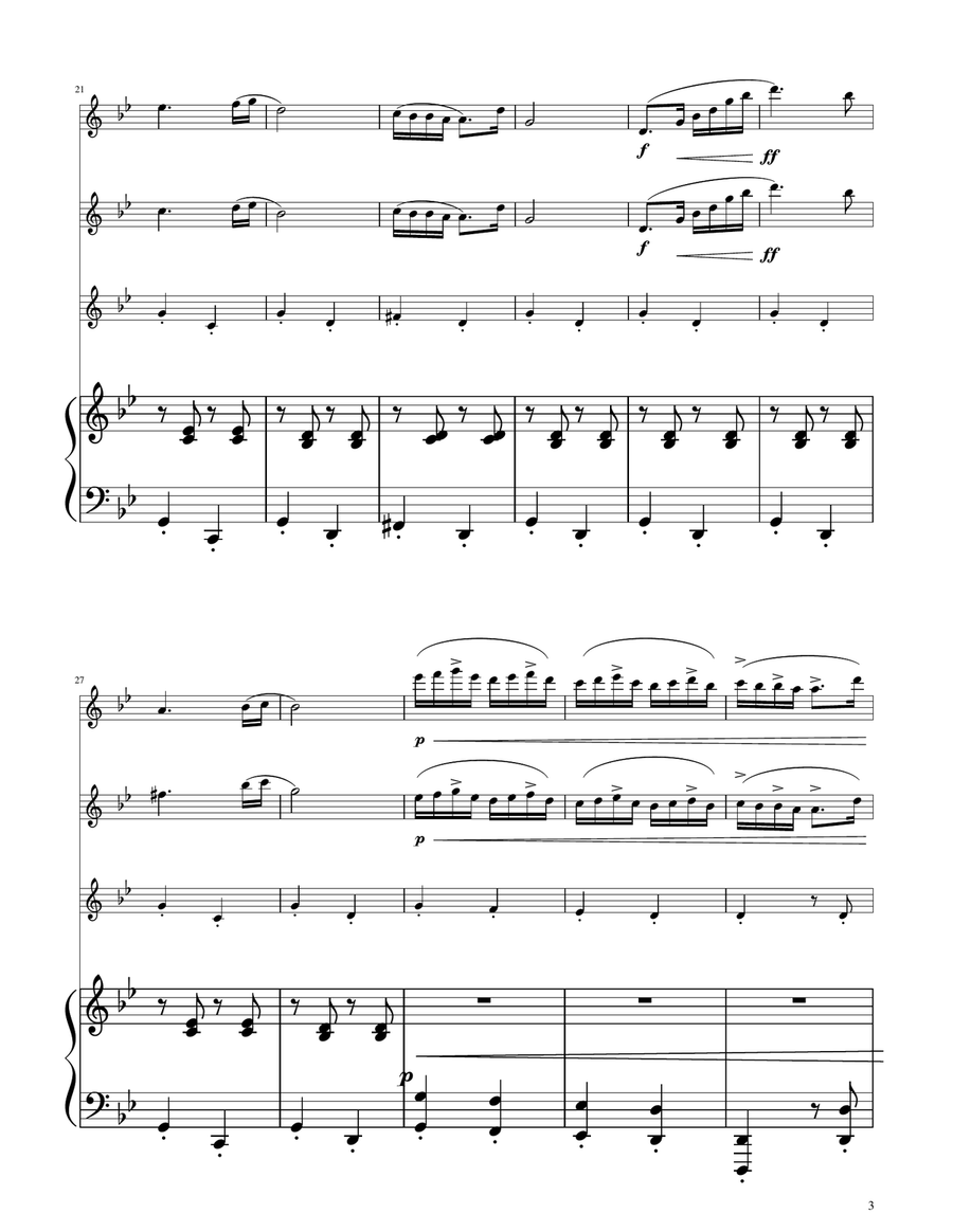 Hungarian Dance No. 5 - Flute Trio Flute Trio scores gallery preview page 3