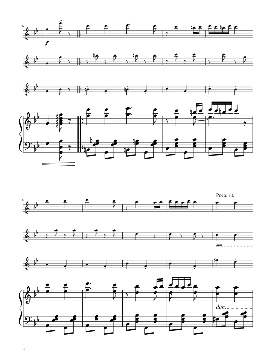 Hungarian Dance No. 5 - Flute Trio Flute Trio scores gallery preview page 4