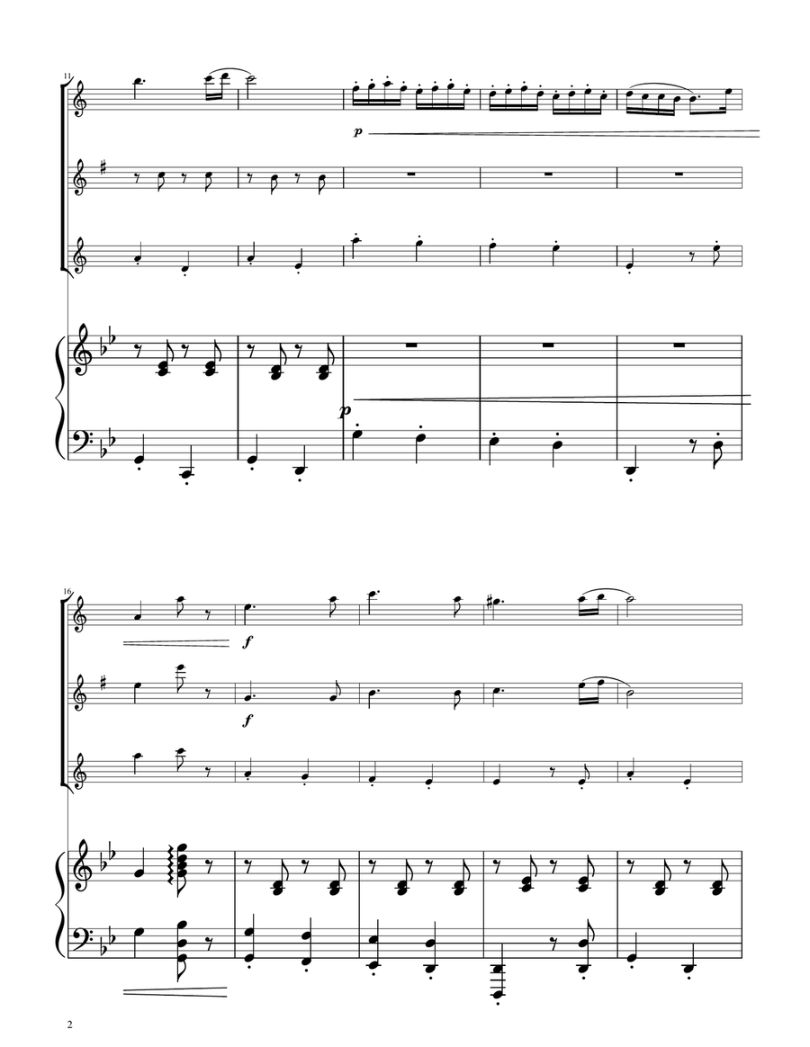Hungarian Dance No. 5 - Sax SAT Trio SAT scores gallery preview page 2