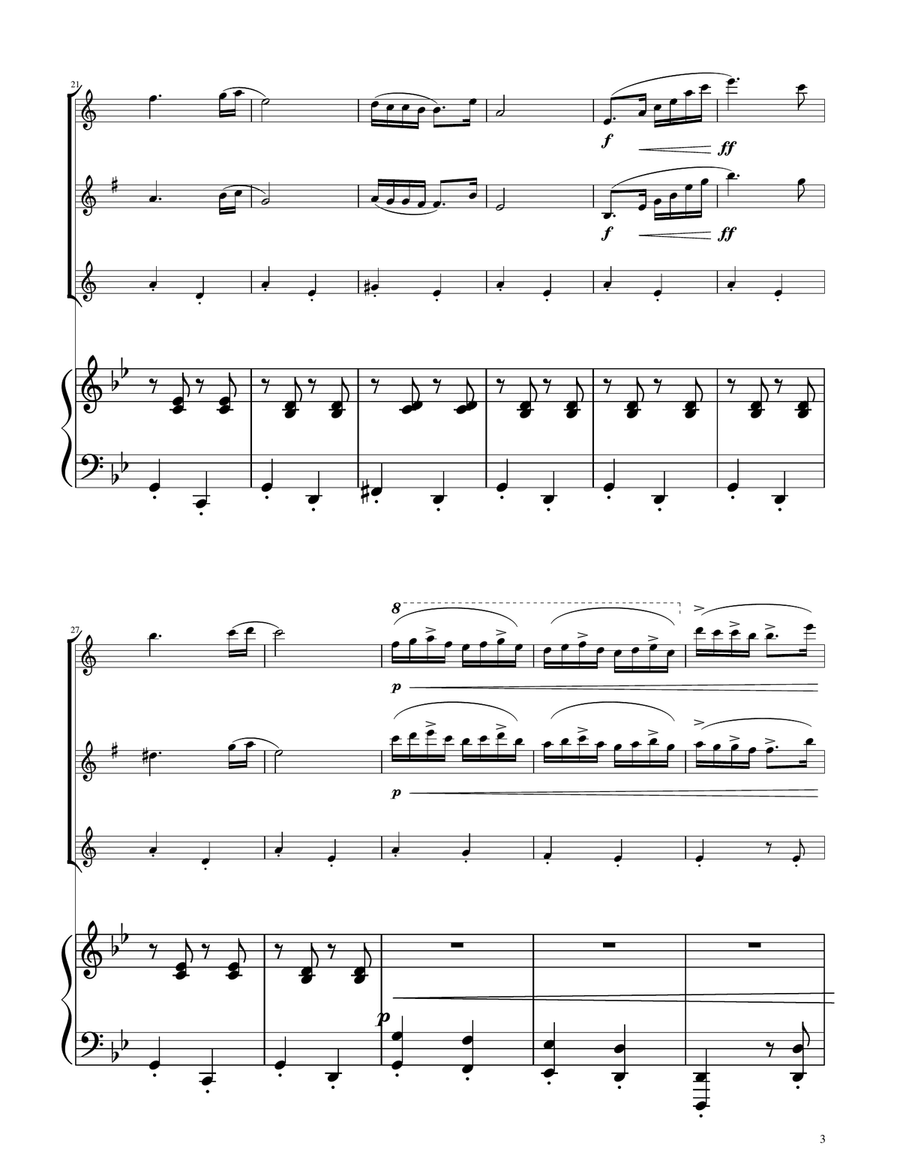 Hungarian Dance No. 5 - Sax SAT Trio SAT scores gallery preview page 3