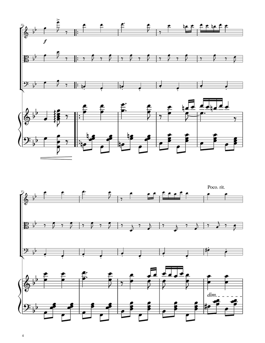 Hungarian Dance No. 5 - String Trio String Trio scores gallery preview page 4
