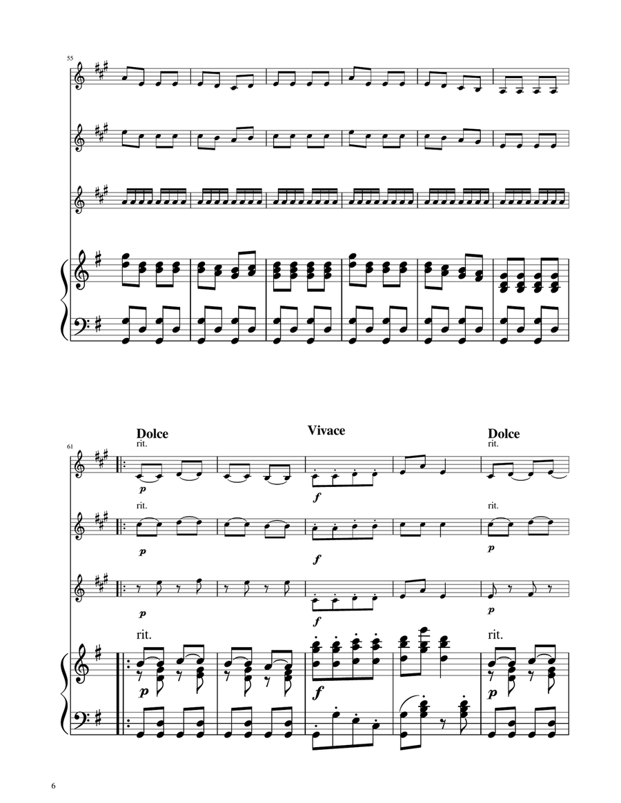 Hungarian Dance No. 5 - Trumpet Trio Trumpet Trio scores gallery preview page 6