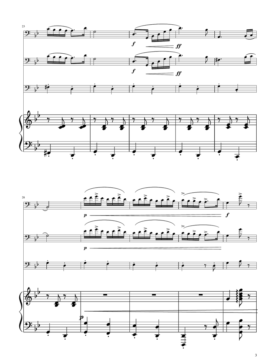 Hungarian Dance No. 5 - Trombone Trio Trombone Trio scores gallery preview page 3