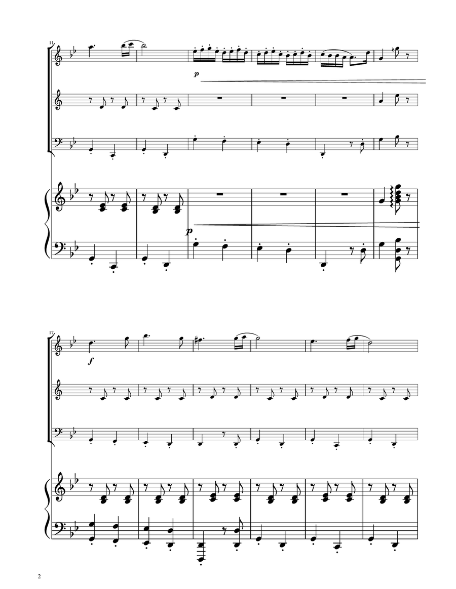 Hungarian Dance No. 5 - Woodwind Trio Woodwind Trio scores gallery preview page 2