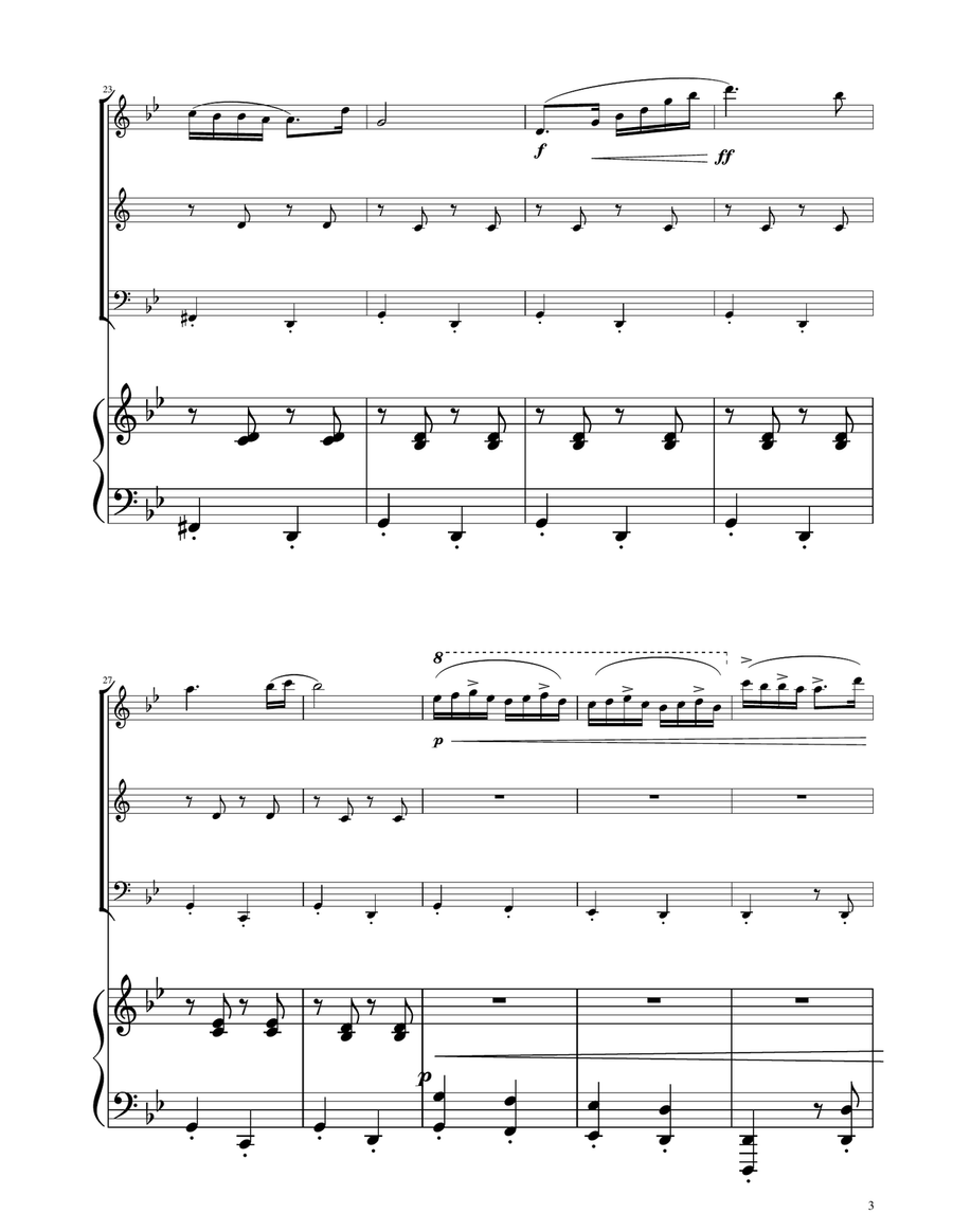 Hungarian Dance No. 5 - Woodwind Trio Woodwind Trio scores gallery preview page 3