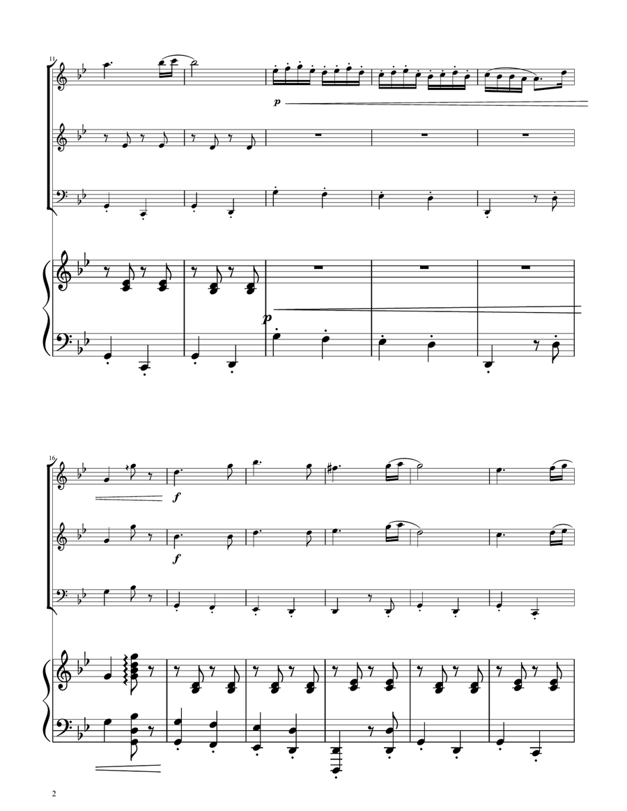 Hungarian Dance No. 5 - Woodwind Trio Woodwind Trio scores gallery preview page 2