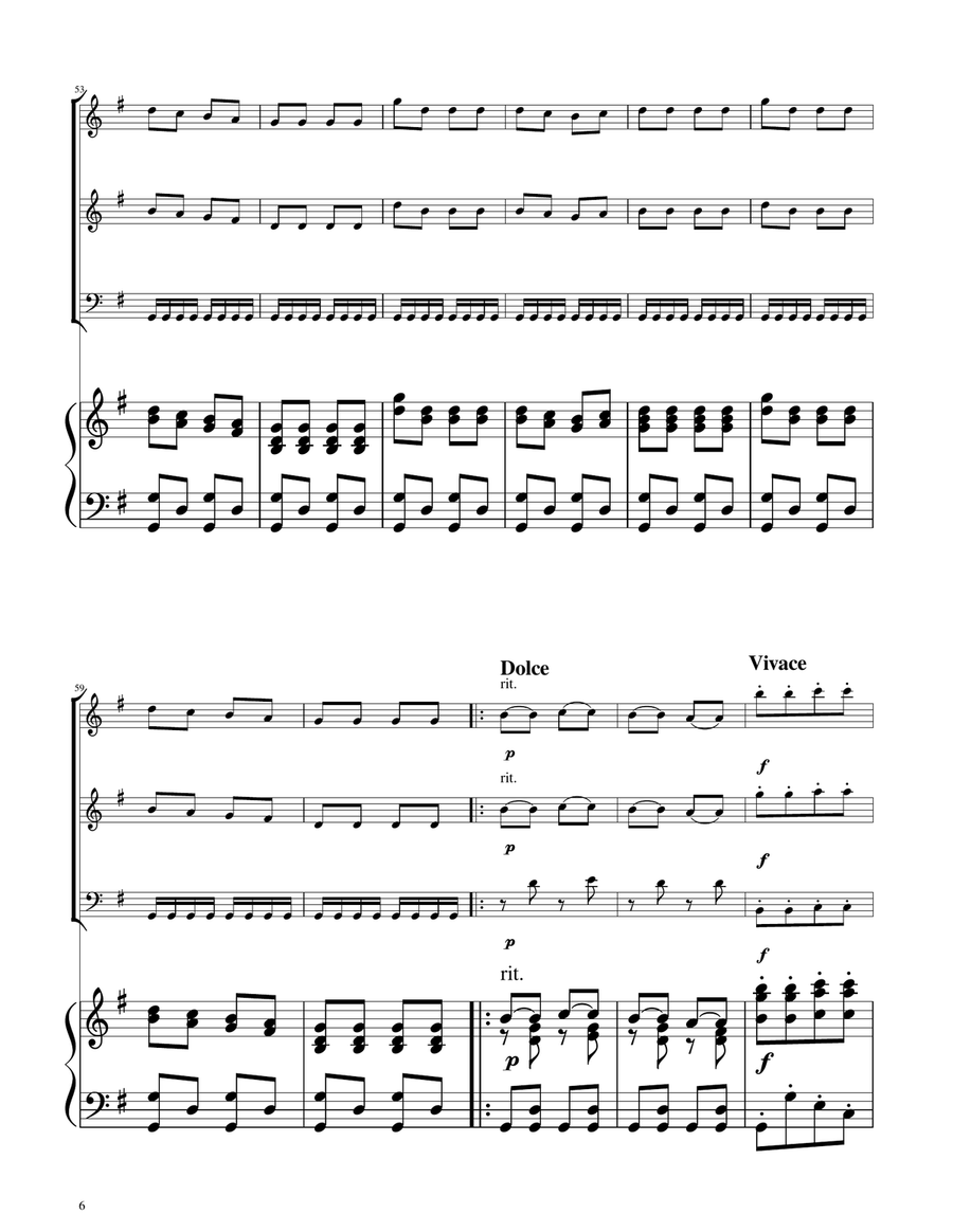 Hungarian Dance No. 5 - Woodwind Trio Woodwind Trio scores gallery preview page 6