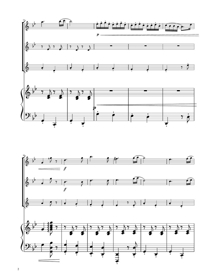 Hungarian Dance No. 5 - Woodwind Trio Woodwind Trio scores gallery preview page 2