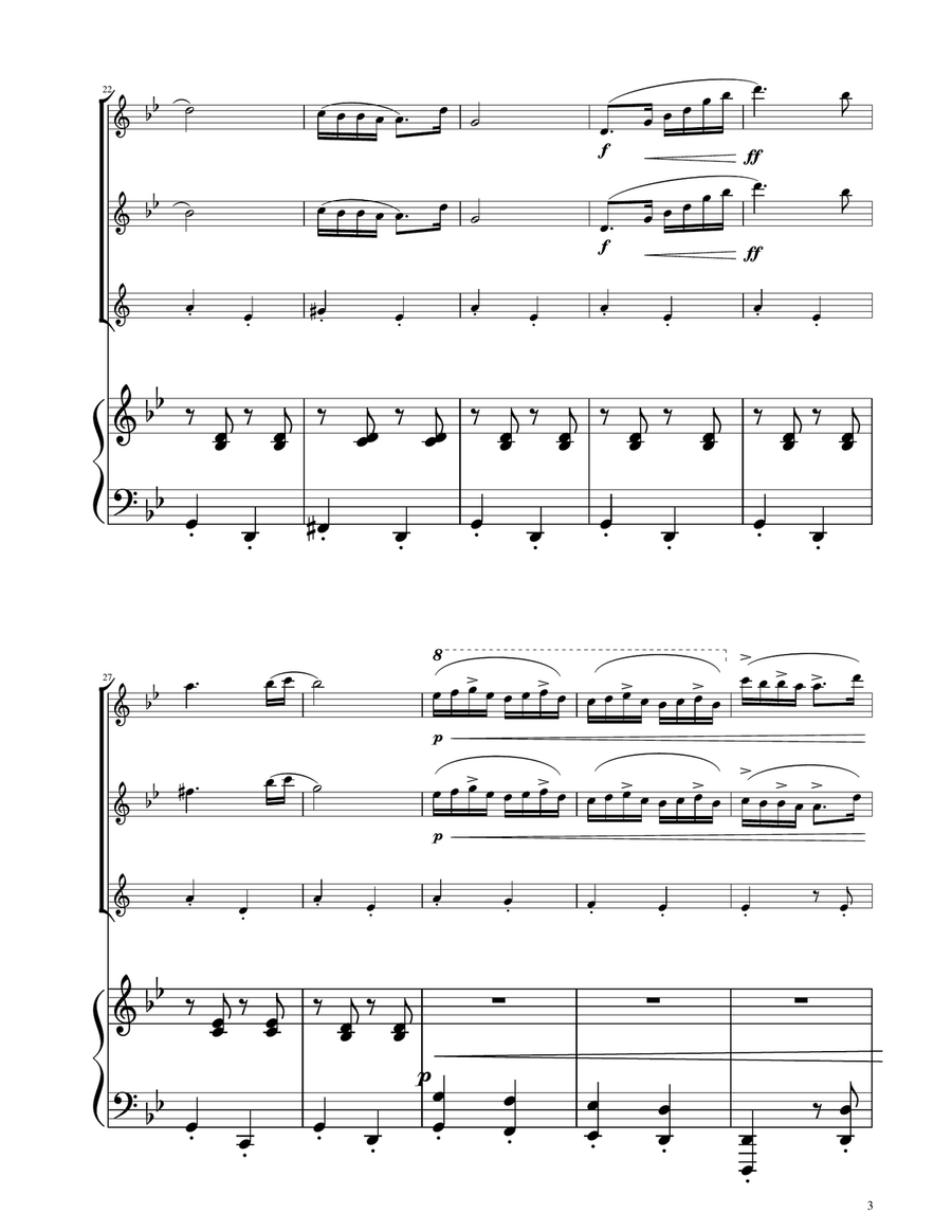 Hungarian Dance No. 5 - Woodwind Trio Woodwind Trio scores gallery preview page 3