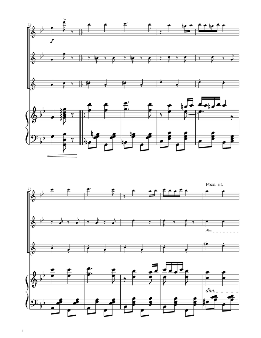 Hungarian Dance No. 5 - Woodwind Trio Woodwind Trio scores gallery preview page 4
